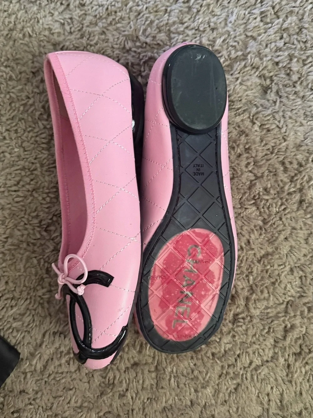 CHANEL leather ballet
